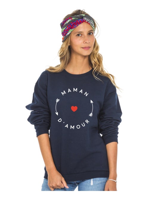 Sweat Femme - MAMAN D'AMOUR 2 MPT - Kiabi