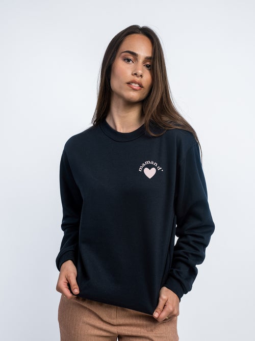 Sweat Femme - MAMAN D'AMOUR CŒUR - Kiabi