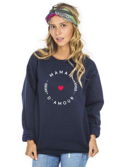Sweat Femme - MAMAN D'AMOUR M - Kiabi