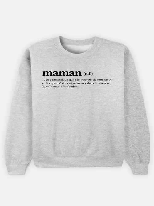 Sweat Femme - MAMAN DEFINITION 2 - Kiabi Sweat Femme - MAMAN DEFINITION 2 - Kiabi