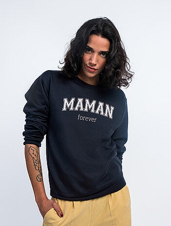 Sweat Femme - MAMAN FOREVER TYPO USA