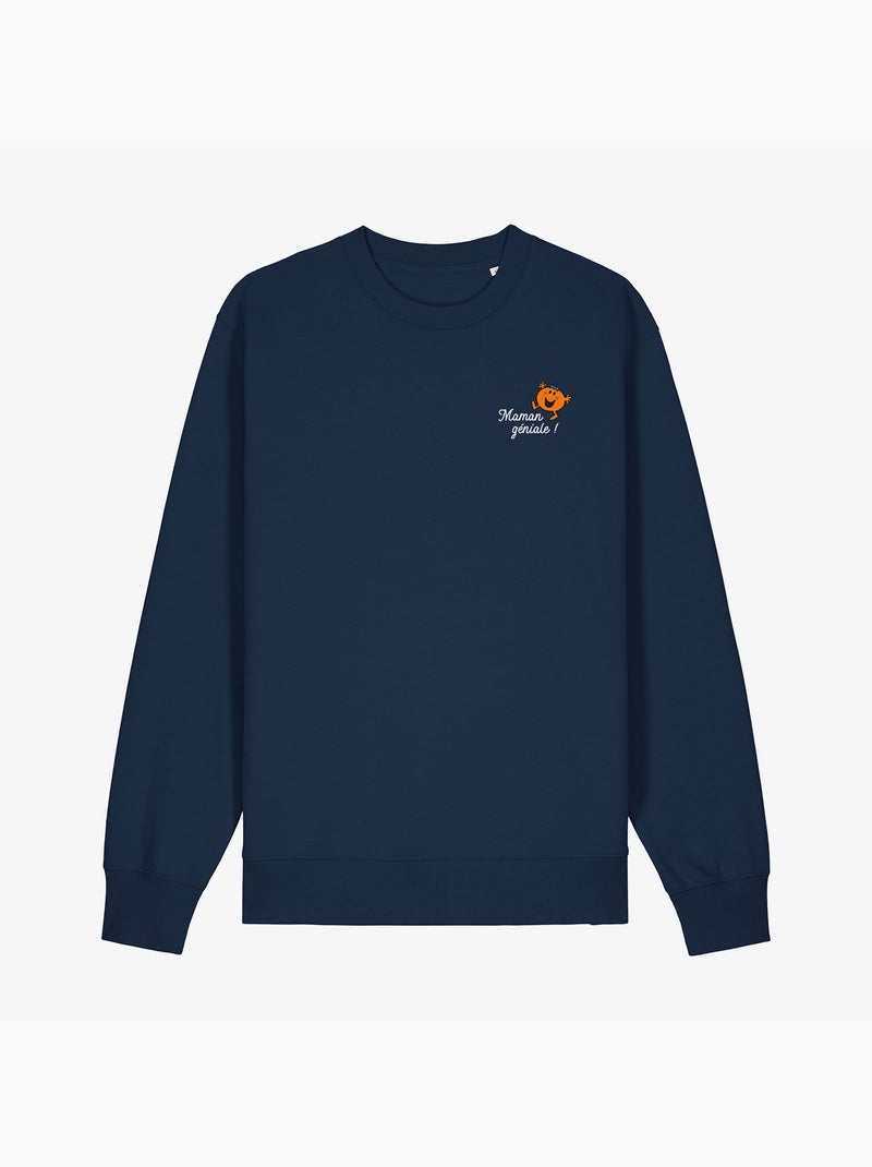 Sweat femme - maman geniale coeur - noël Bleu marine - Kiabi