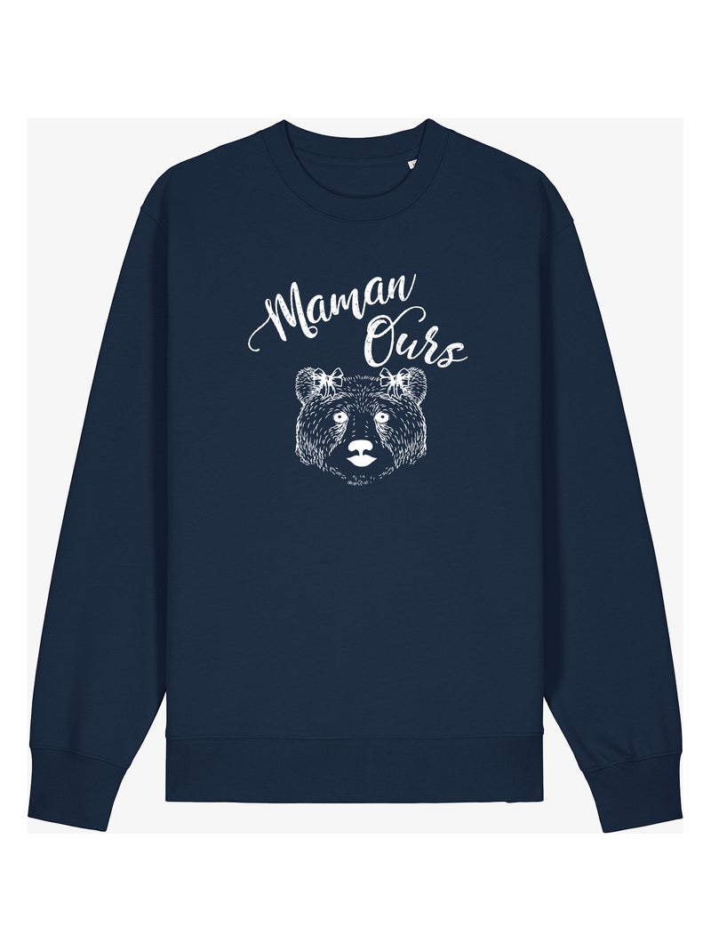 Sweat Femme - MAMAN OURS Bleu marine - Kiabi