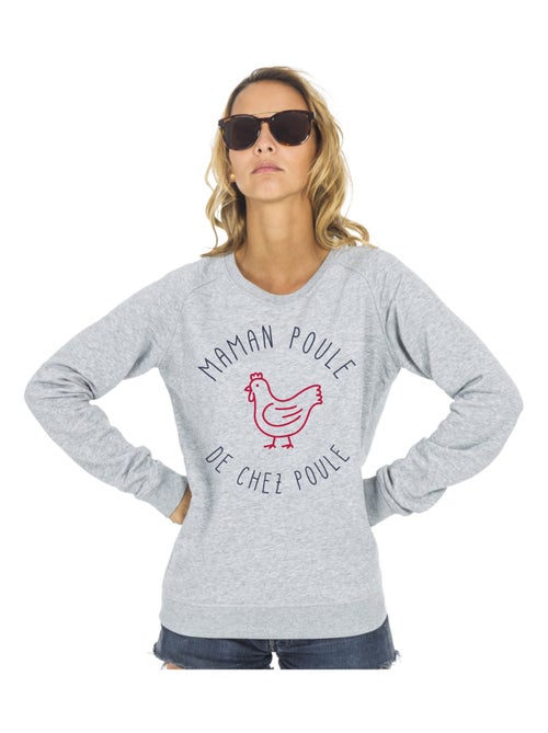 Sweat Femme - MAMAN POULE DE CHEZ POULE - Kiabi