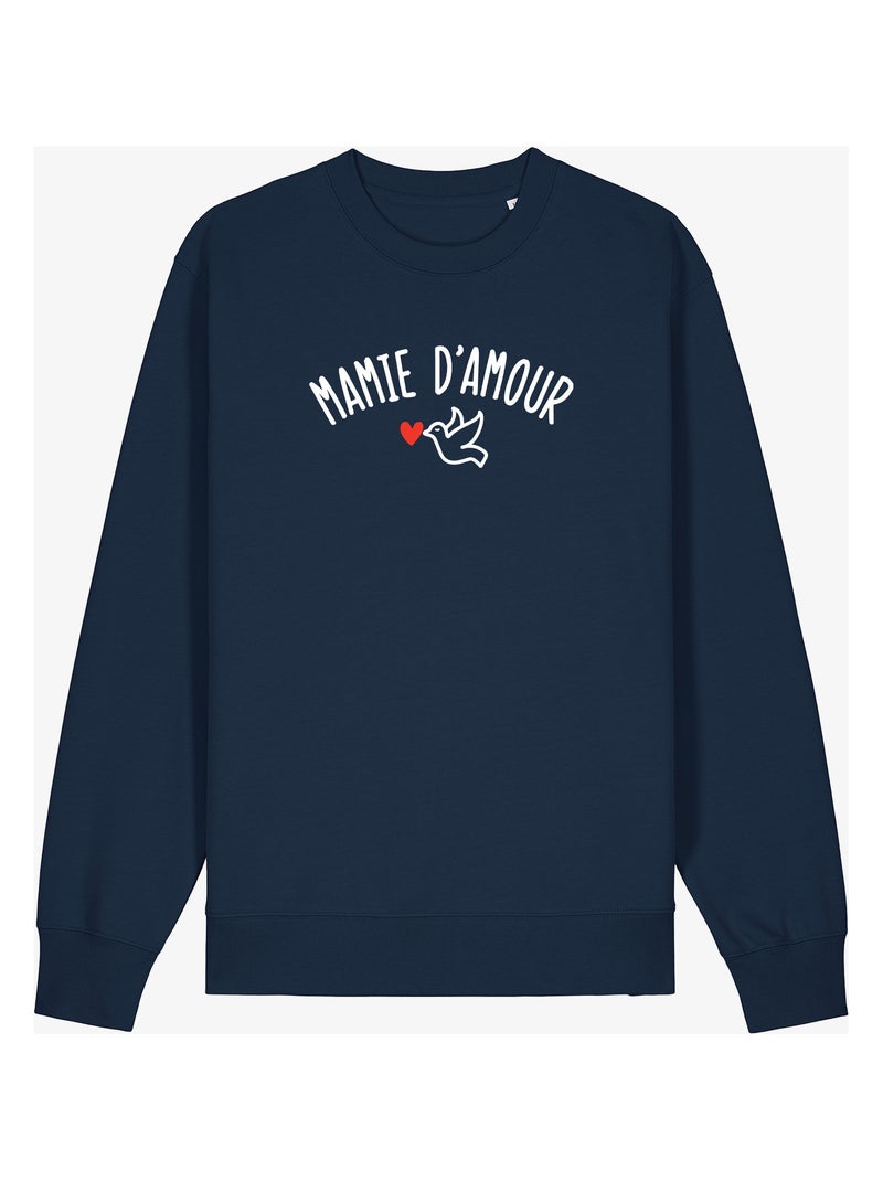 Sweat Femme - MAMIE D'AMOUR W Bleu marine - Kiabi