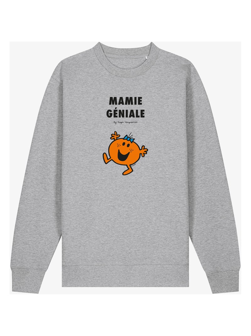Sweat Femme - MAMIE GÉNIALE Gris chiné - Kiabi