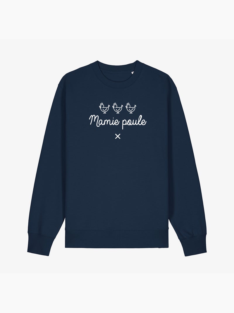 Sweat Femme - MAMIE POULE Bleu marine - Kiabi