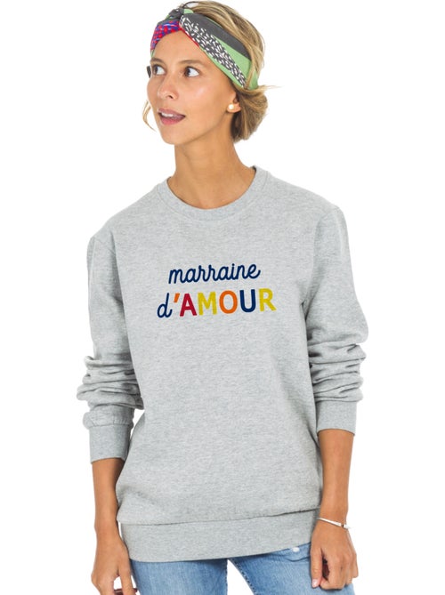 Sweat Femme - MARRAINE D'AMOUR COLORÉE WAF - Kiabi