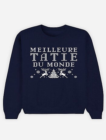 Sweat Femme - MEILLEURE TATIE DU MONDE NOEL