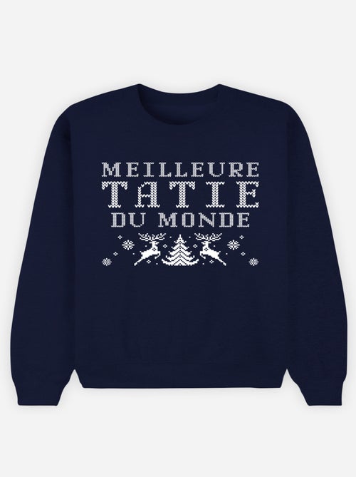 Sweat Femme - MEILLEURE TATIE DU MONDE NOEL - Kiabi