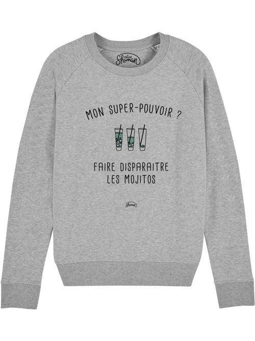 Sweat Femme - MON SUPER-POUVOIR? FAIRE DISPARAITRE LES MOJITOS - Kiabi