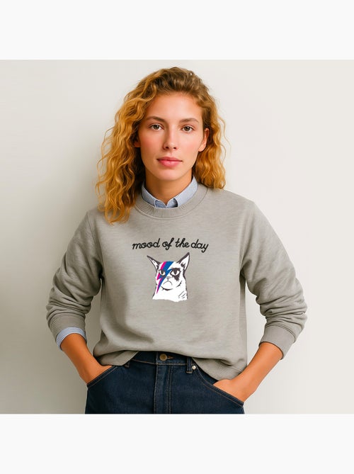 Sweat Femme - MOOD OF THE DAY CAT - Kiabi