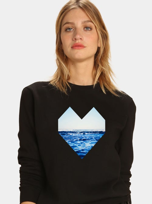 Sweat Femme - OCEAN HEART - Kiabi