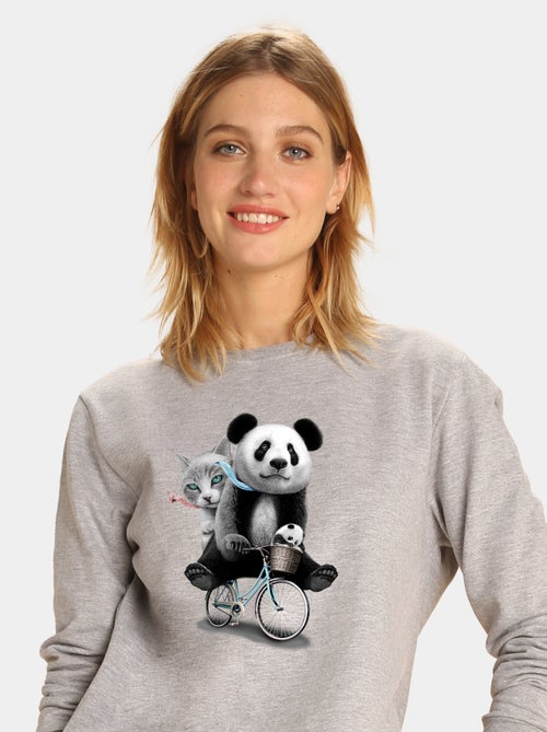 Sweat Femme - PANDA BICYCLE - Kiabi