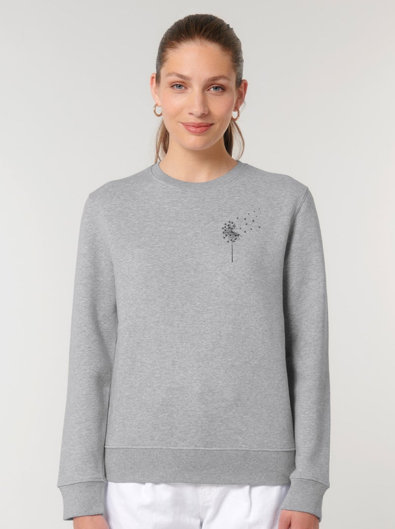 Sweat Femme - PISSENLIT Gris chiné - Kiabi