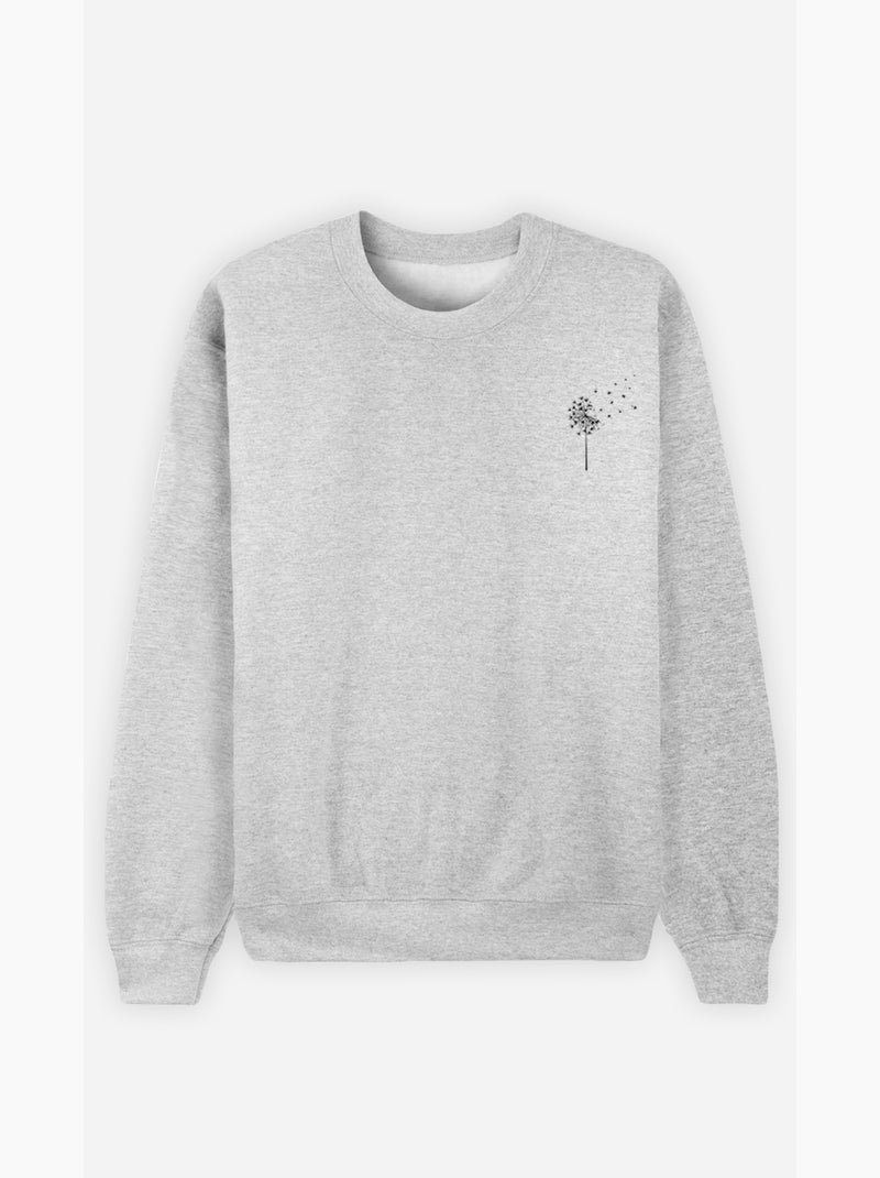 Sweat Femme - PISSENLIT Gris chiné - Kiabi