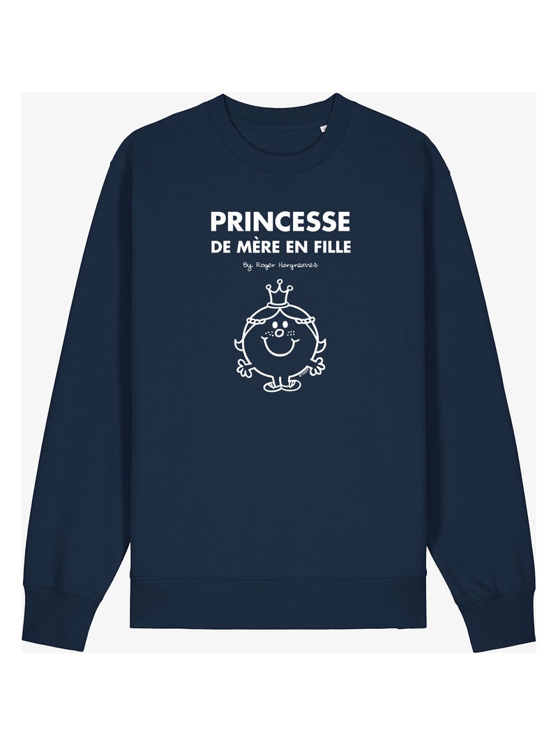 Sweat Femme - PRINCESSE DE MÈRE EN FILLE Bleu marine - Kiabi