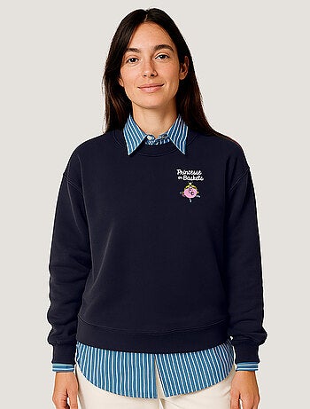 Sweat Femme - PRINCESSE EN BASKET CŒUR