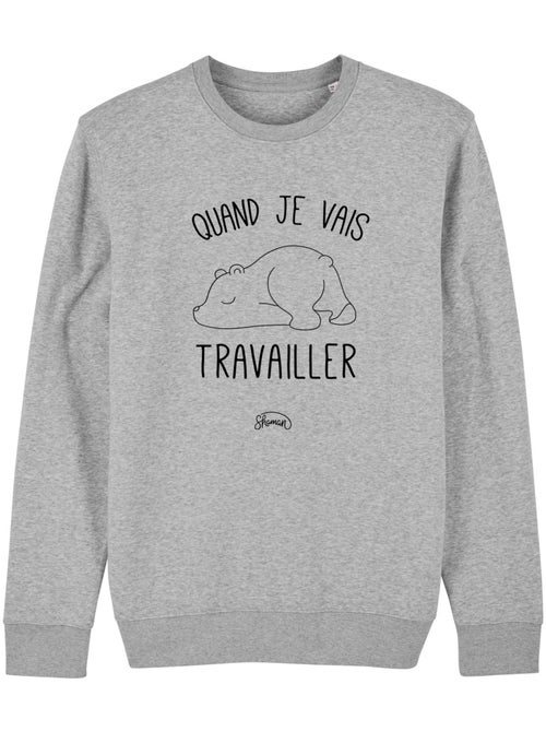 Sweat Femme - QUAND JE VAIS TRAVAILLER - Kiabi