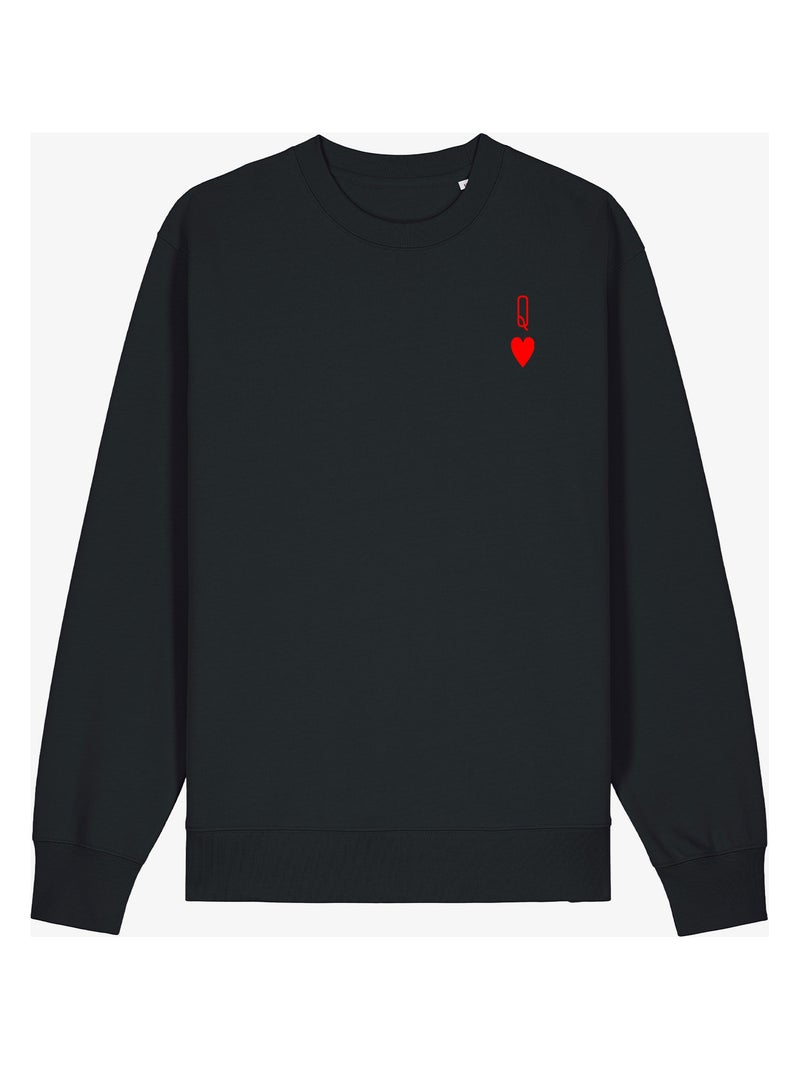 Sweat Femme - QUEEN Noir - Kiabi