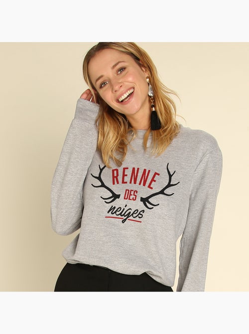 Sweat Femme - RENNE DES NEIGES - Kiabi