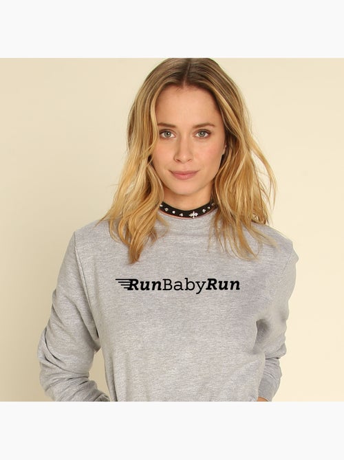 Sweat Femme - RUN BABY RUN - Kiabi