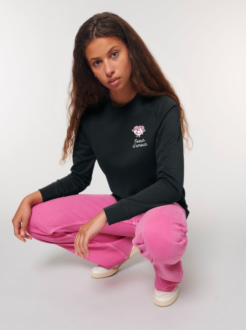 Sweat Femme - SOEUR D AMOUR COEUR - Kiabi