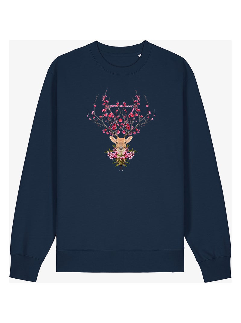 Sweat Femme - SPRING DEER Bleu marine - Kiabi