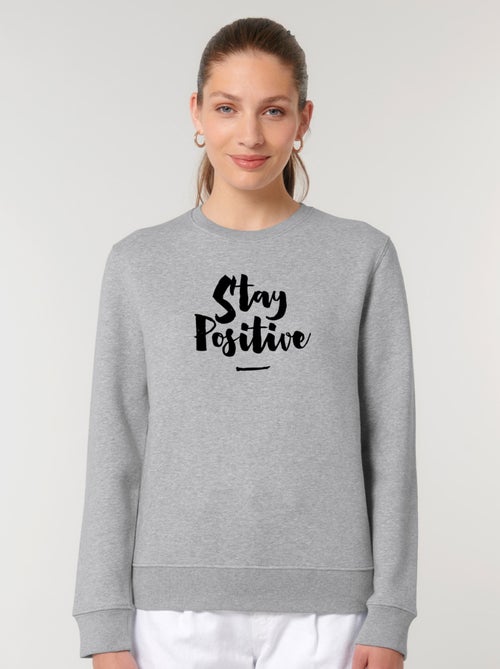Sweat Femme - STAY POSITIVE - Kiabi
