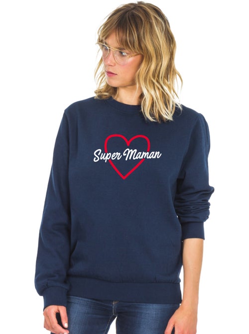 Sweat Femme - SUPER MAMAN 2 WAF - Kiabi