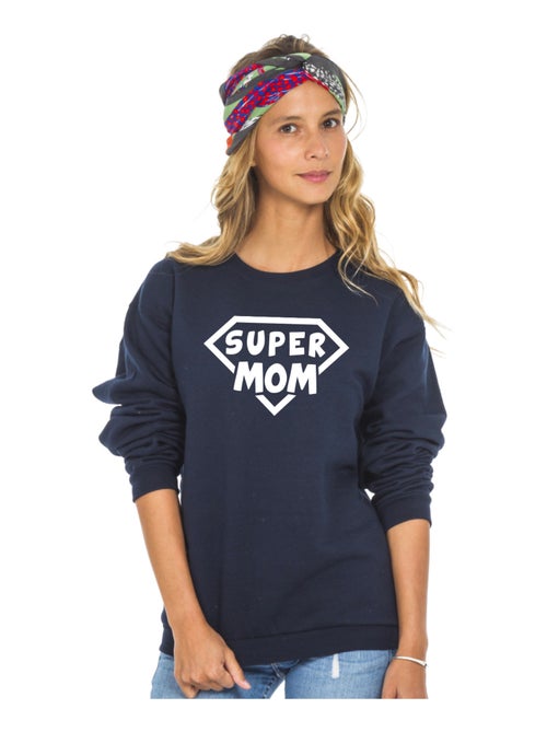 Sweat Femme - SUPER MOM - Kiabi