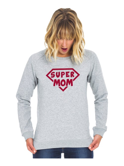 Sweat Femme - SUPER MOM - Kiabi