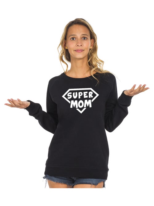 Sweat Femme - SUPER MOM - Kiabi