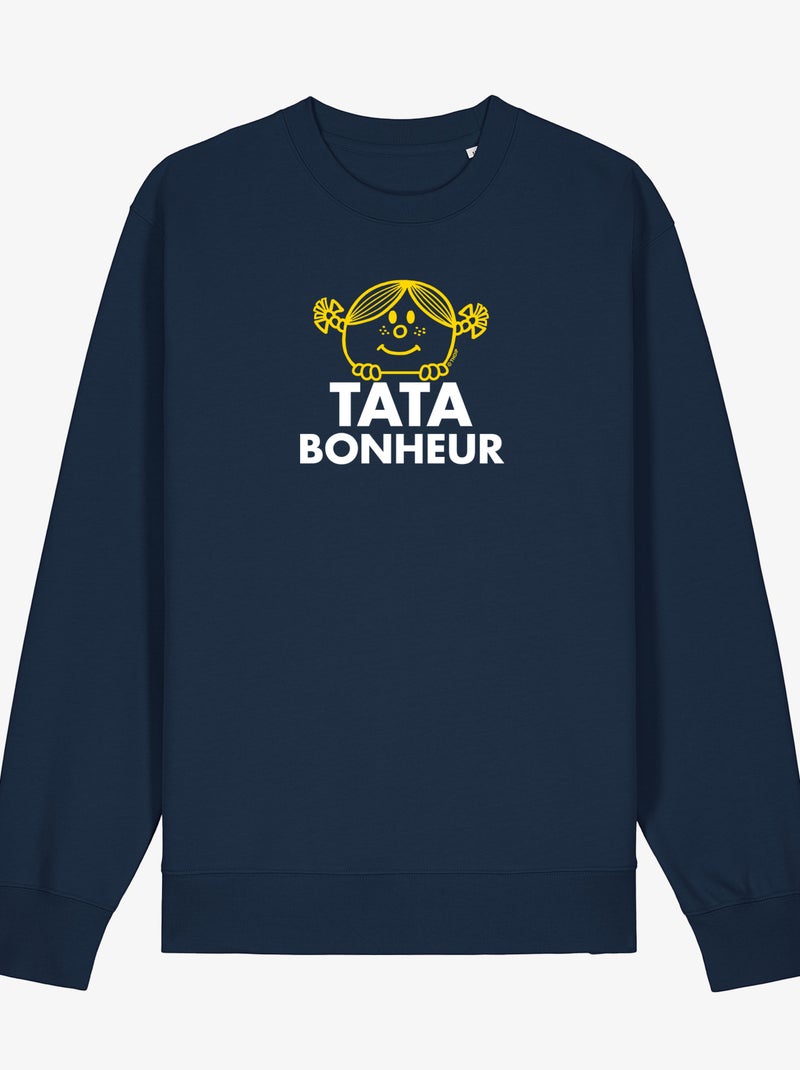 Sweat Femme - TATA BONHEUR 2 Bleu marine - Kiabi