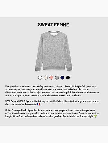 Sweat Femme - TATA D'AMOUR COLORÉE CŒUR