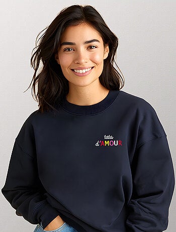 Sweat Femme - TATA D'AMOUR COLORÉE CŒUR