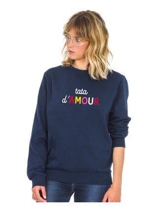 Sweat Femme - TATA D'AMOUR COLORÉE WAF