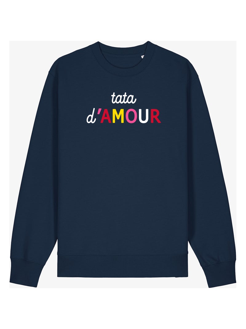 Sweat Femme - TATA D'AMOUR COLORÉE WAF Bleu marine - Kiabi