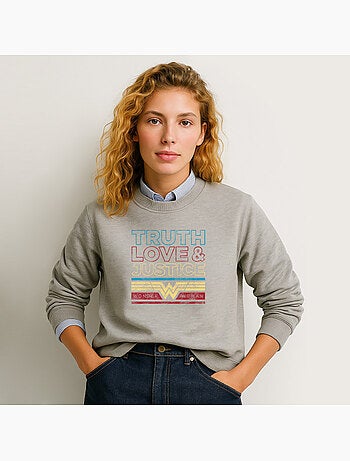 Sweat Femme - TRUTH LOVE & JUSTICE WONDER WOMAN