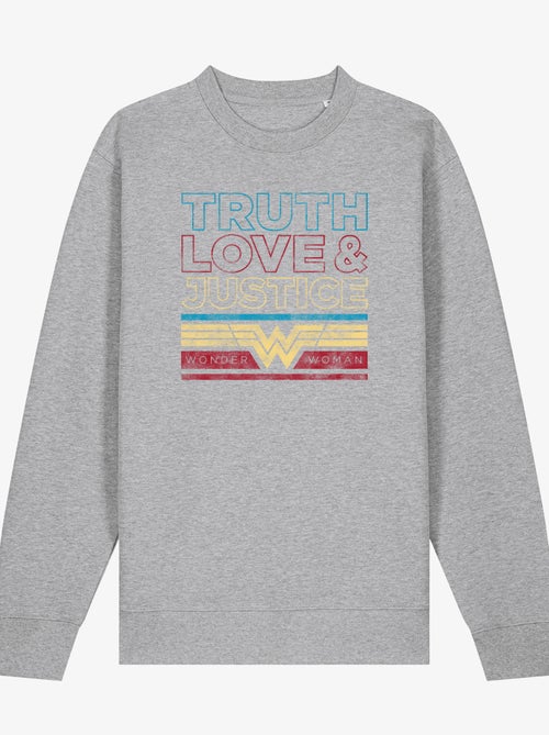 Sweat Femme - TRUTH LOVE & JUSTICE WONDER WOMAN - Kiabi