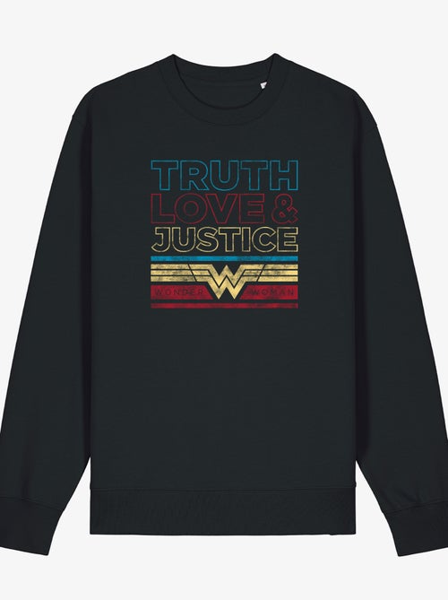 Sweat Femme - TRUTH LOVE & JUSTICE WONDER WOMAN - Kiabi
