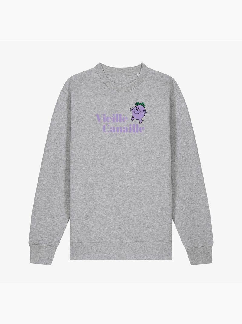Sweat Femme - VIEILLE CANAILLE FACE Gris chiné - Kiabi