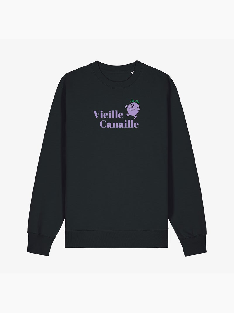 Sweat Femme - VIEILLE CANAILLE FACE Noir - Kiabi