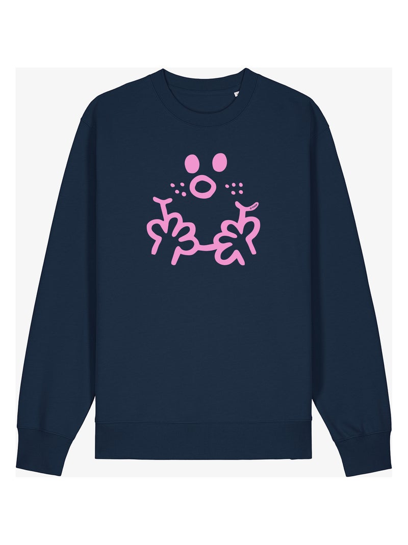 Sweat Femme - VISAGE MADAME Bleu marine - Kiabi
