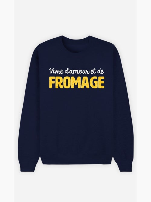 Sweat Femme - VIVRE D'AMOUR ET DE FROMAGE - Kiabi