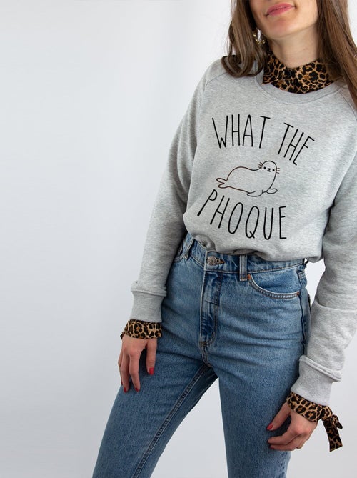 Sweat Femme - WHAT THE PHOQUE - Kiabi