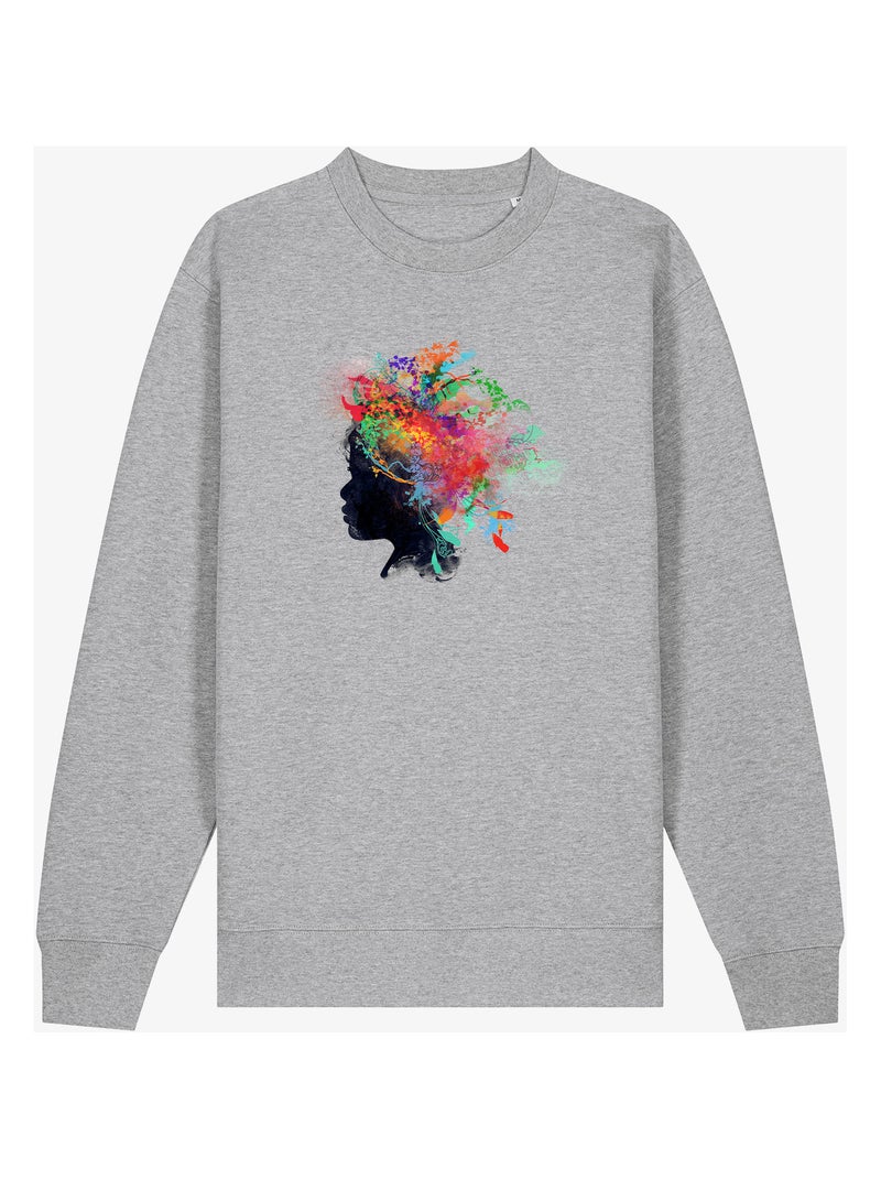 Sweat Femme - WILD CHILD Gris chiné - Kiabi