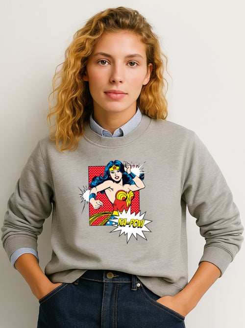Sweat Femme - WONDER WOMAN KA POW - Kiabi