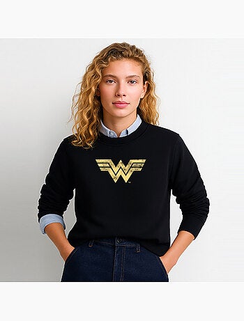 Sweat Femme - WONDER WOMAN VINTAGE LOGO