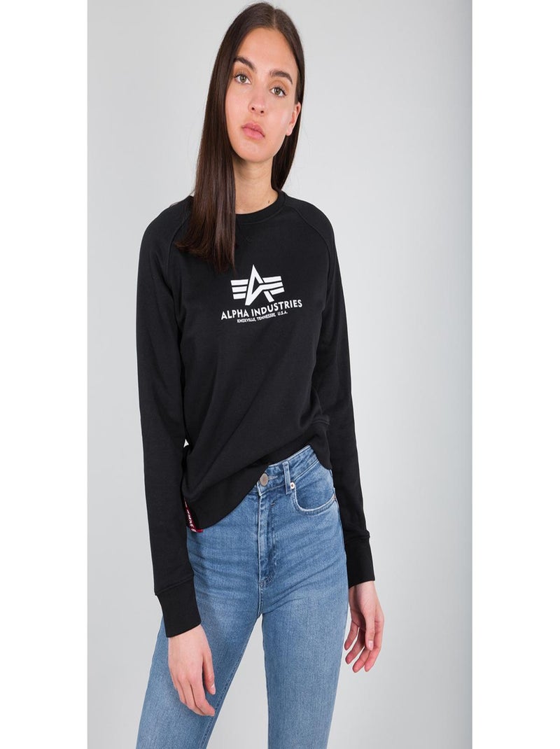 Sweat Femme Alpha Industries New Basic Noir - Kiabi